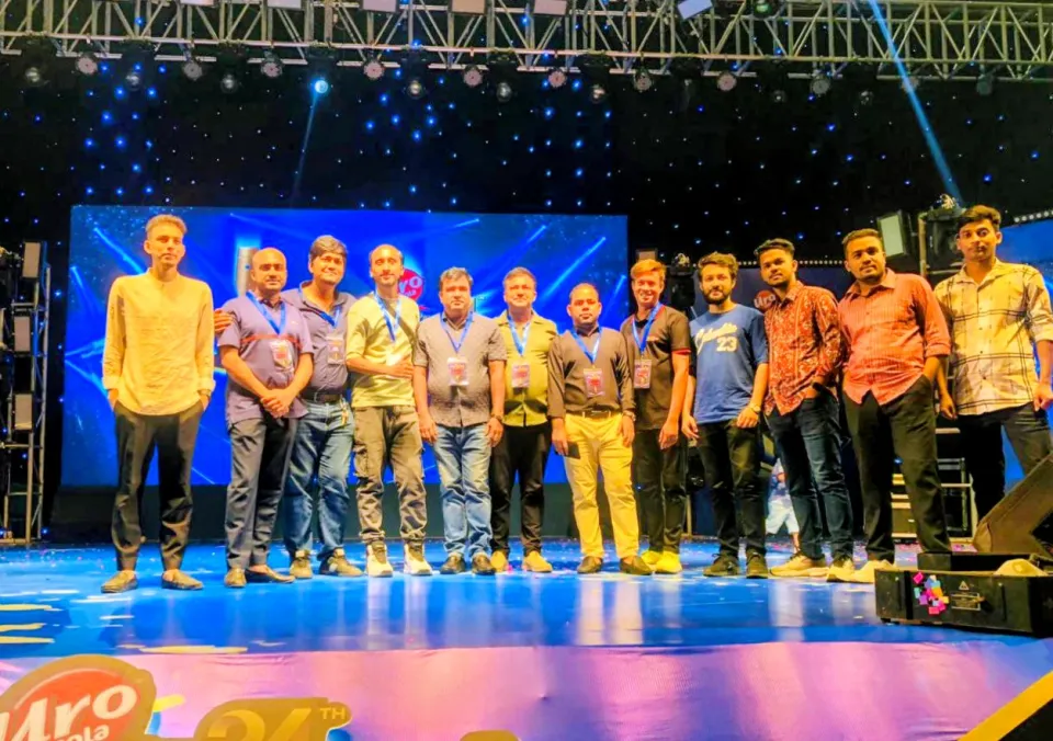 Event crew on stage — 24th CJFB Performance Award 2025